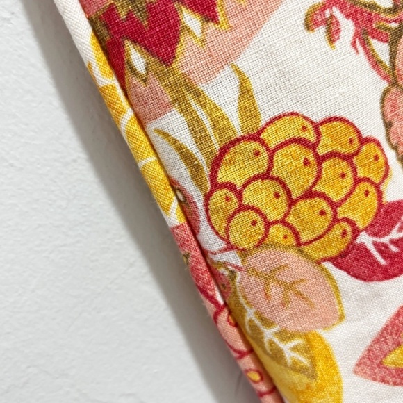 POTTERY BARN Ivory Orange Paisley Cotton Linen Blend Pillow Cover Sham 14” X 36” - Picture 6 of 10